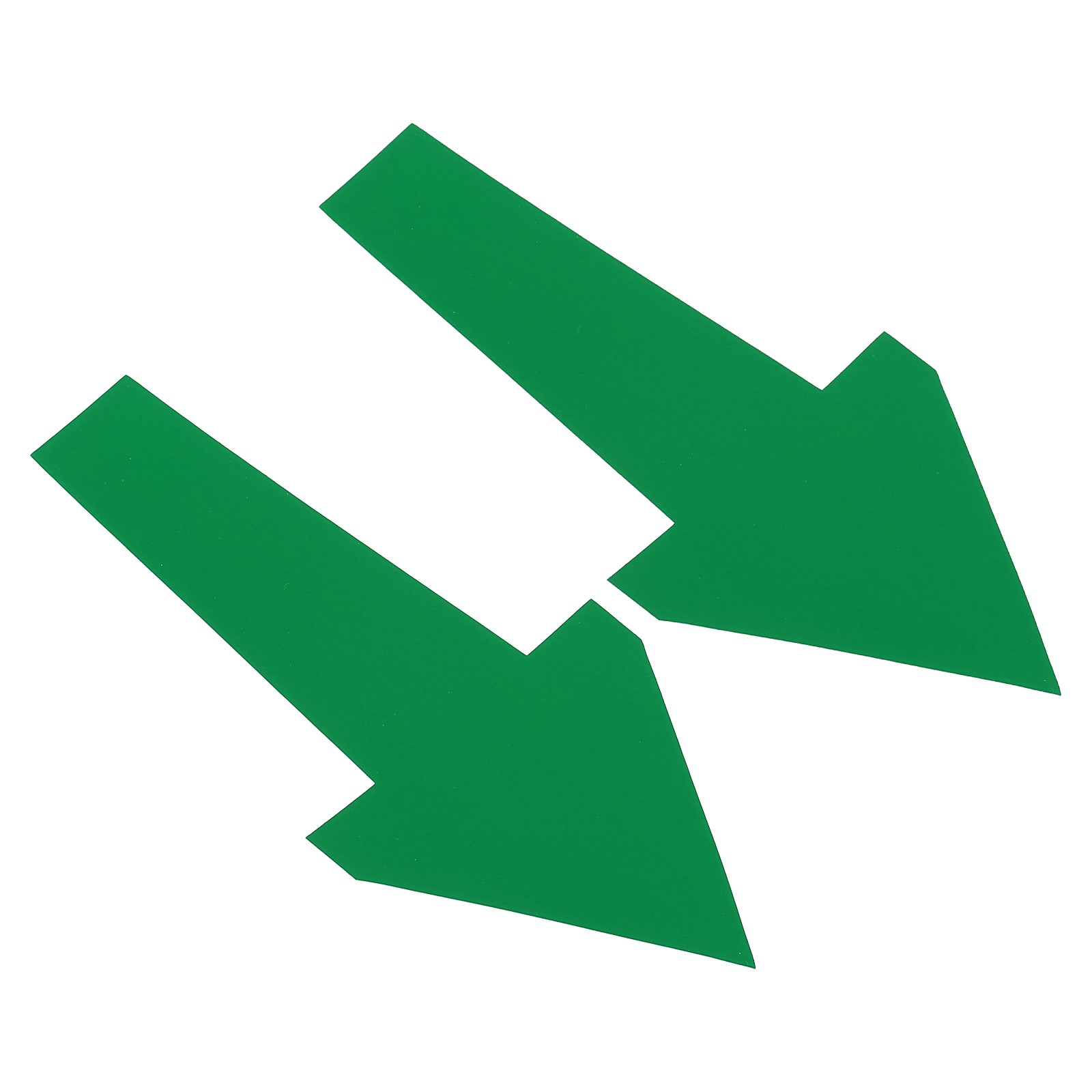 12Pcs 12″ x 6″ Arrow Sticker, PVC Self Adhesive Arrow Sign, Light Green