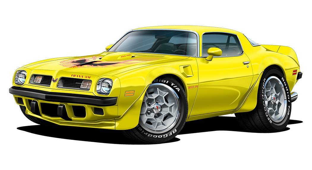 1975 Pontiac Trans Am Firebird Classic Garage Sign Wall Art Graphic Sticker
