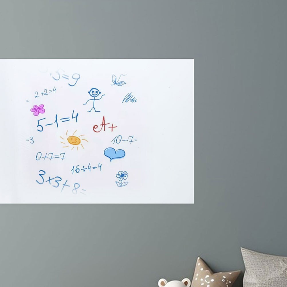 Removable Whiteboard Wall Sticker Static Cling Dry Erase Board 45 cm 500 cm