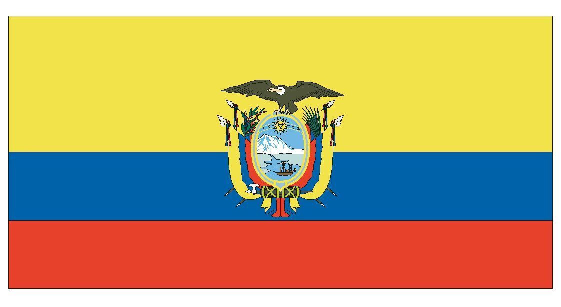 Ecuador international Flag Sticker Decal F147