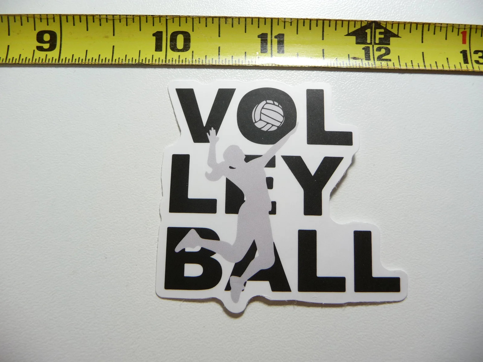 WOMAN RETURNING VOLLEYBALL SMALL STICKER DECAL GAME ATHLETIC SPORTS GAME
