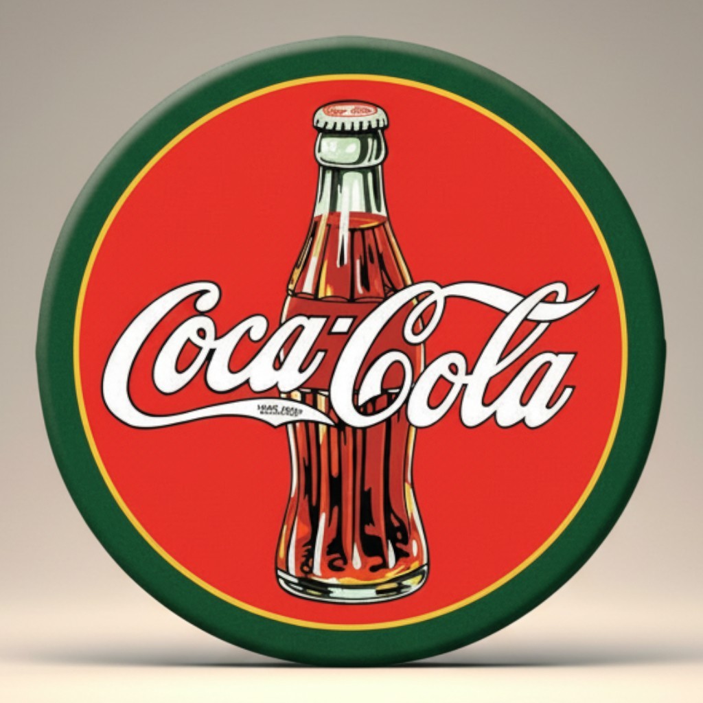 Coca-Cola 1930s Vintage Bottle Logo Magnet