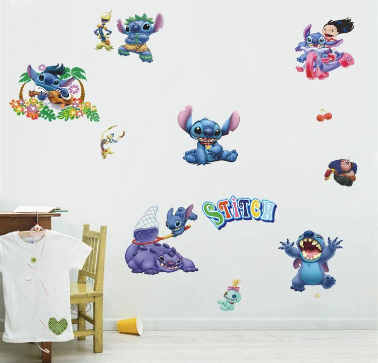 NEW Lilo & Stitch Removable Wall Stickers Decal Kids Nursing Room Home Decor USA