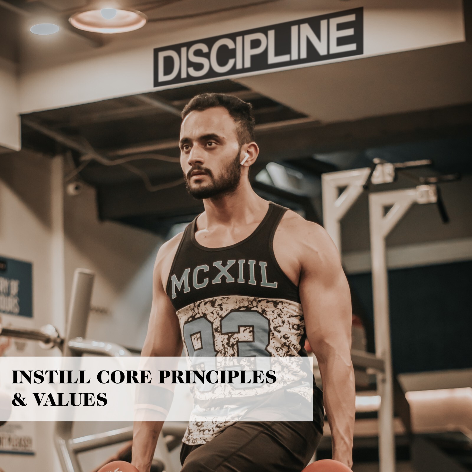 DISCIPLINE Motivational Wall Decal Sticker Quote for Home Office Gym Decor Art