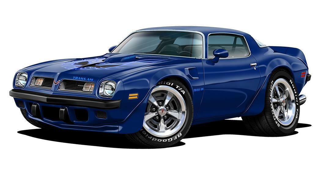 1975 Pontiac Trans Am Firebird Classic Garage Sign Wall Art Graphic Sticker