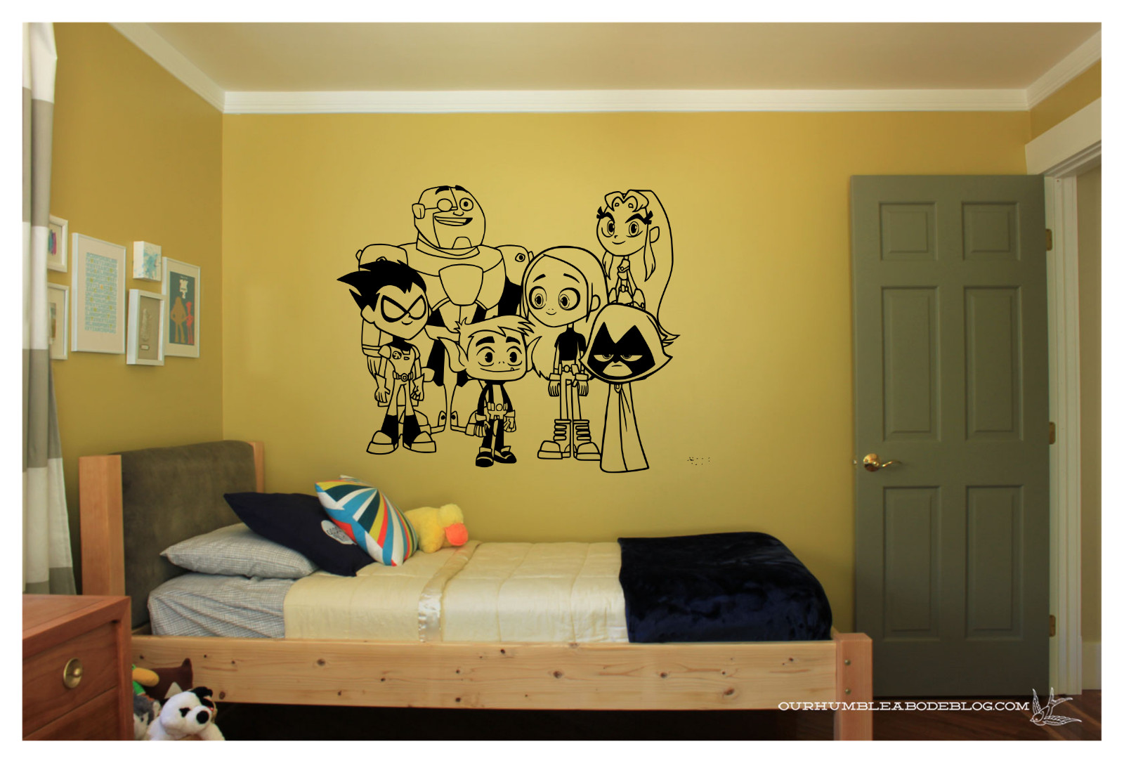 Teen Titans Wall Vinyl Home Decor Art Decal 28″x22″ Colors