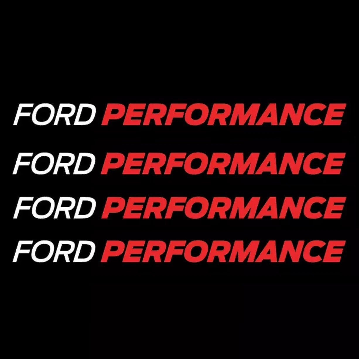 Ford Performance Decal Die Cut Vinyl Emblem Windshield Car Sticker – 4″ to 36″