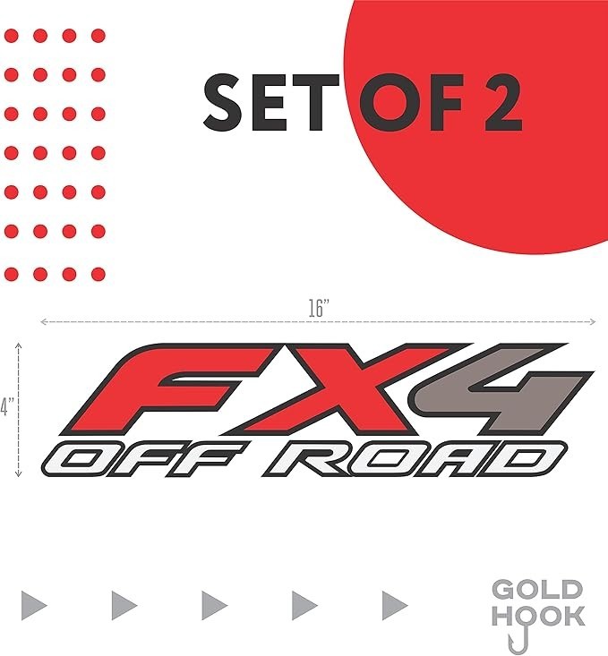 FX4 Decal Off Road Sticker Truck F150 F350 F250 Super Duty Bedside Replacemen…