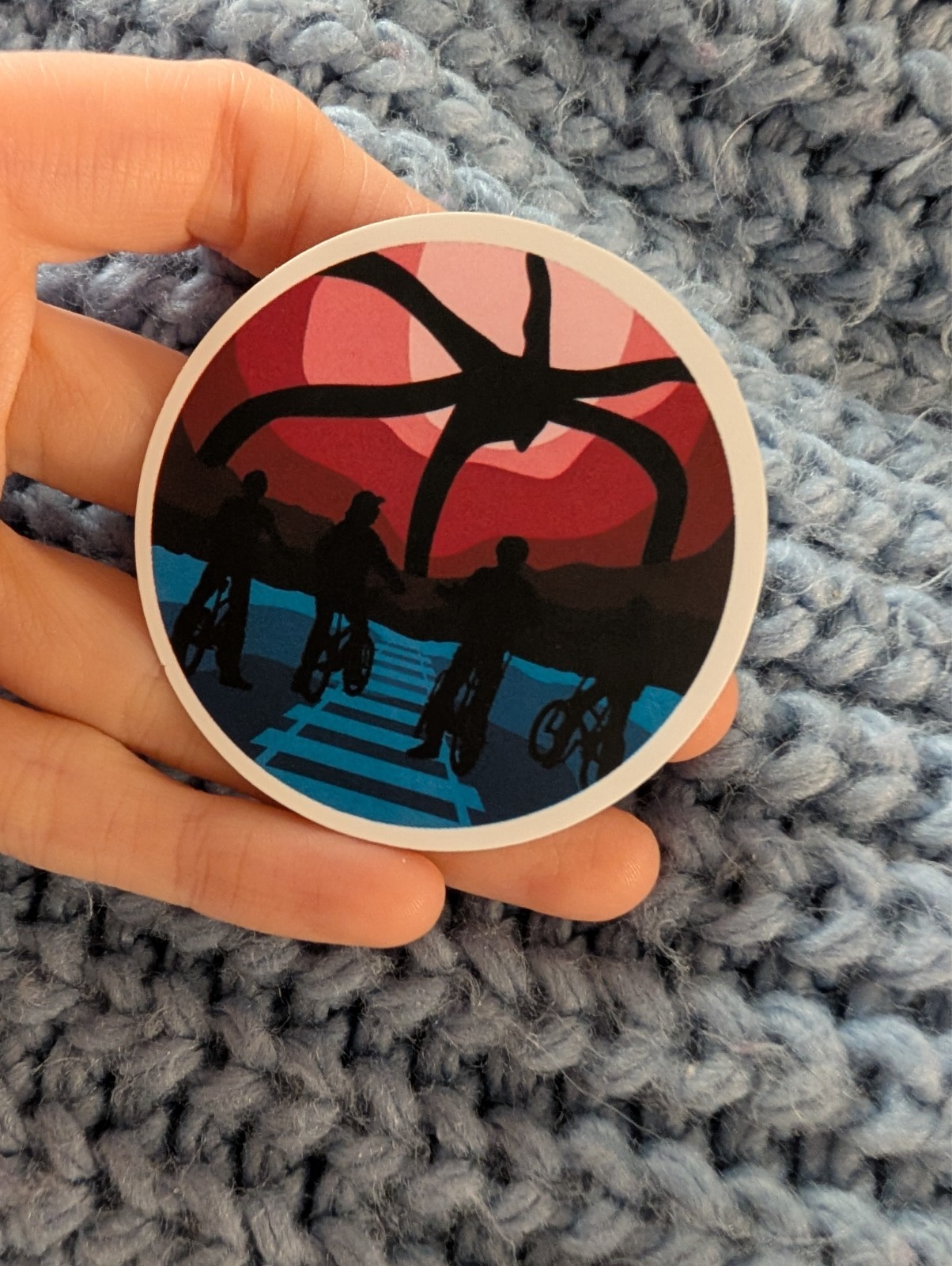 Stranger things, sticker, TV show, 80’s, Retro