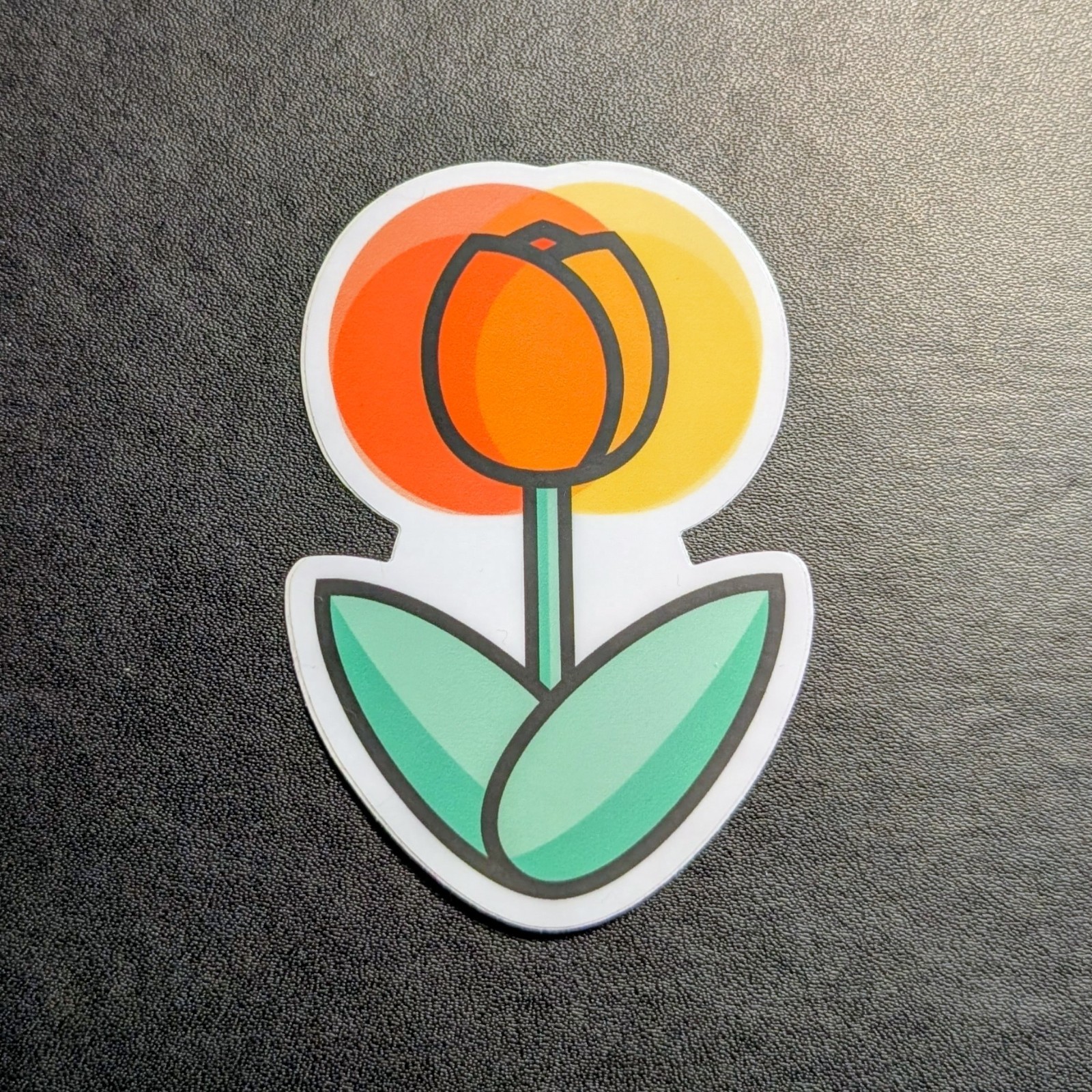 Modern Tulip Vinyl Sticker for Water Bottles and More!