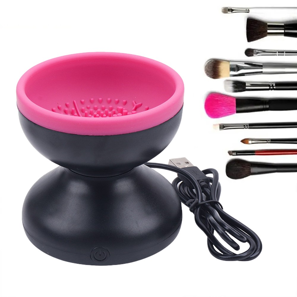 Electric Makeup Brush Cleaner Machine Portable Automatic USB Cosmetic Brush Clea