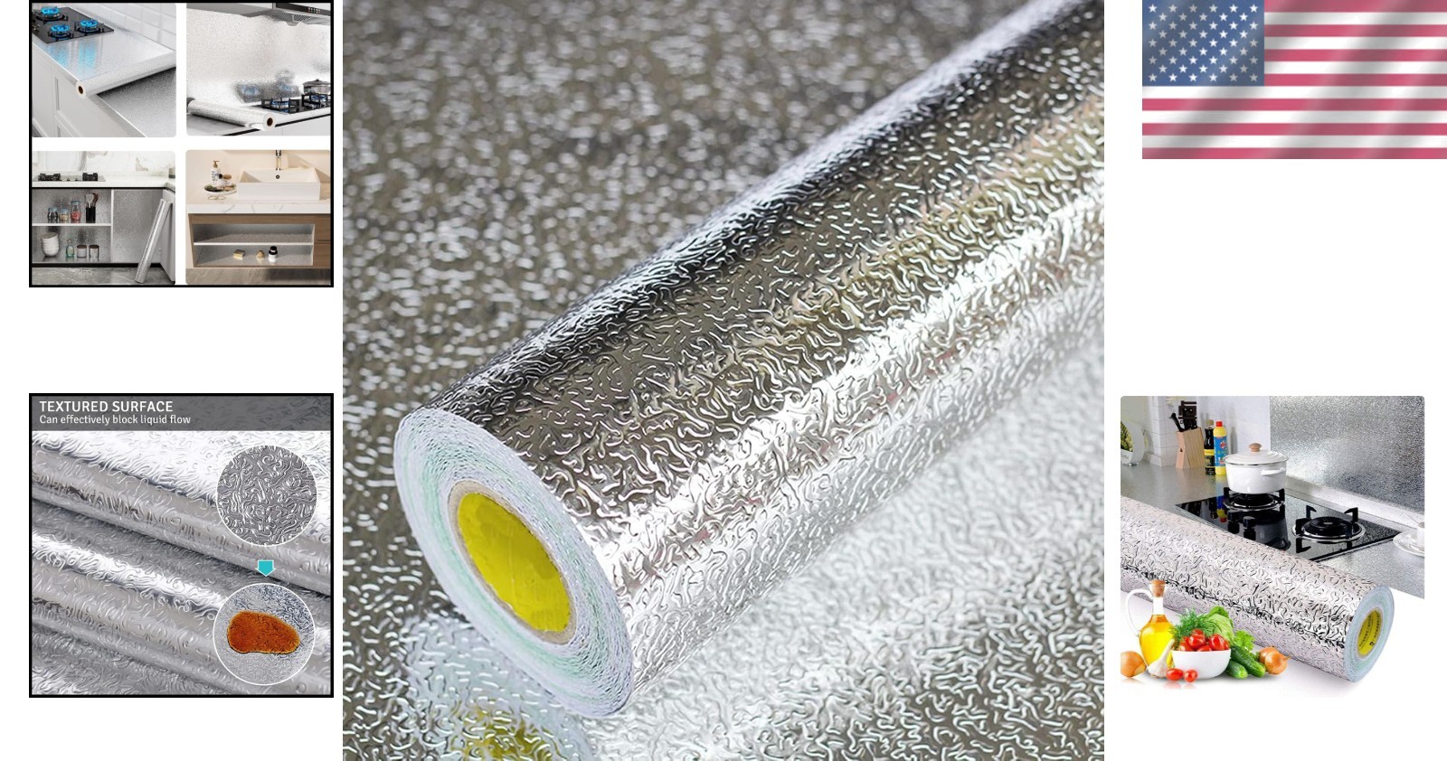 Versatile Waterproof and Heat Resistant Wallpaper – Peel & Stick 15.7×118 Inches