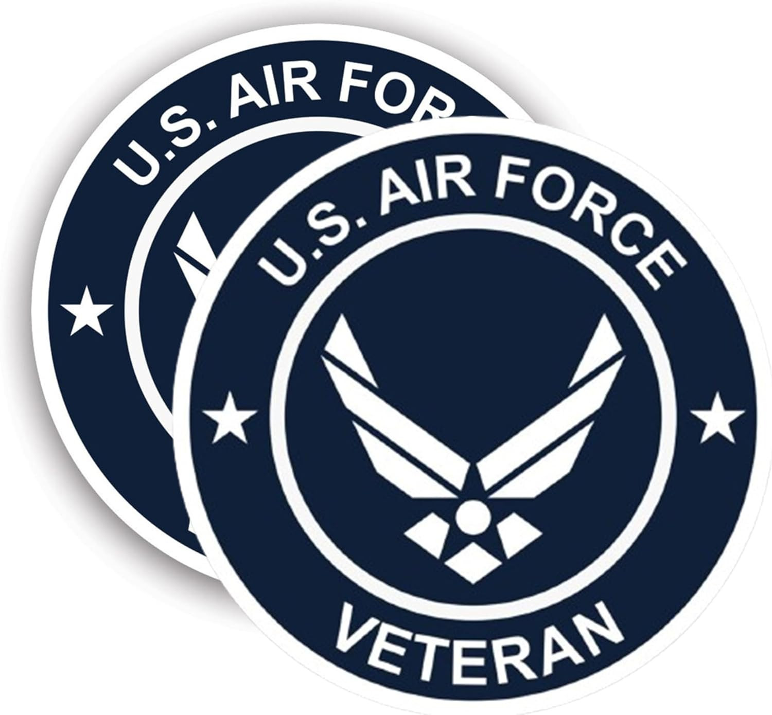 2-Pack United States Air Force Veteran Vinyl Sticker Decal – 4 Inches – Us Air F