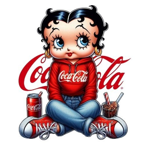 Coke Cola Betty Boop Sticker Decal Laptop Wall Mirror Tumblr Locker