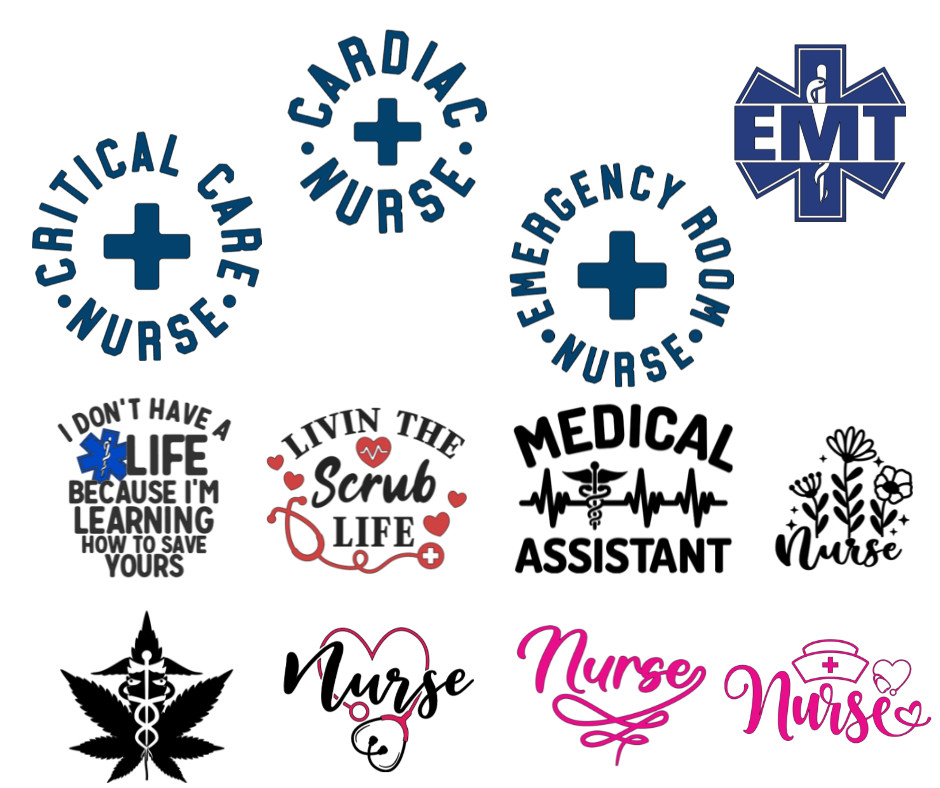 Medical Theme Car Window Decal (PLEASE READ DESCRIPTION FOR DETAILS)