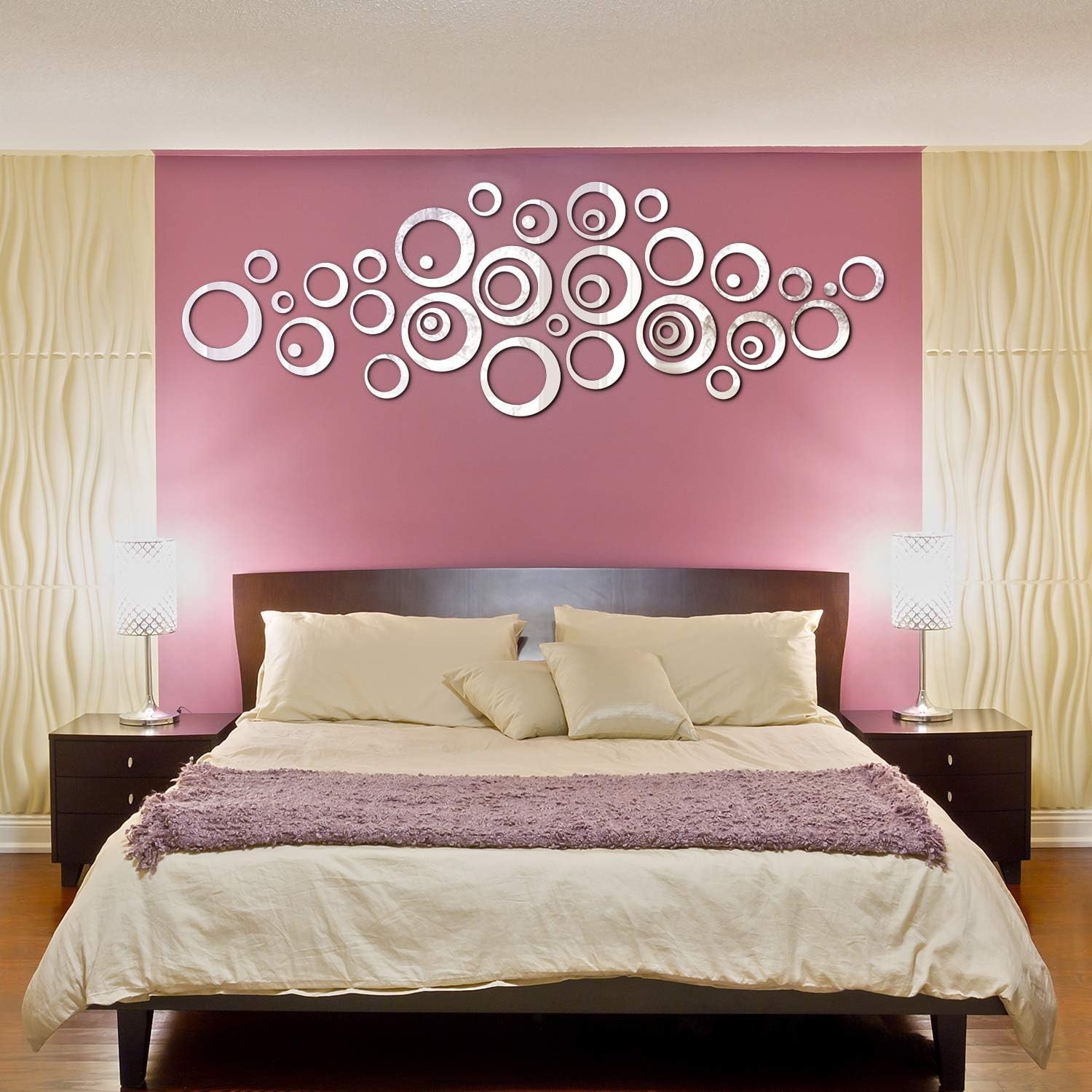 Transform Your Space with 72 Round Mirror Wall Stickers – Stylish Silver Accents