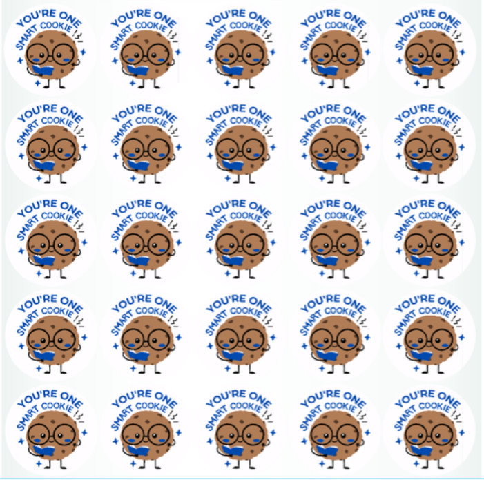 Reward Smart Cookie Grading Stickers Multicolored Asst. 2 Sheets/50 Stickers