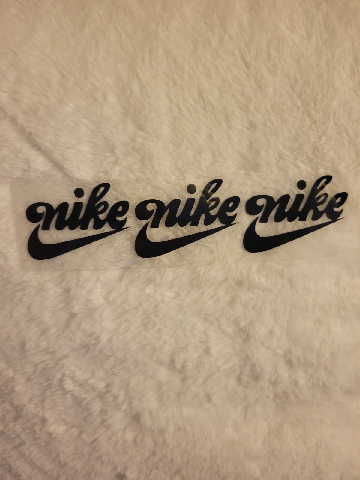 Sheet of 3 2″ Nike Cursive Logo Iron-On Decal / FREE SHIPPING with in the US