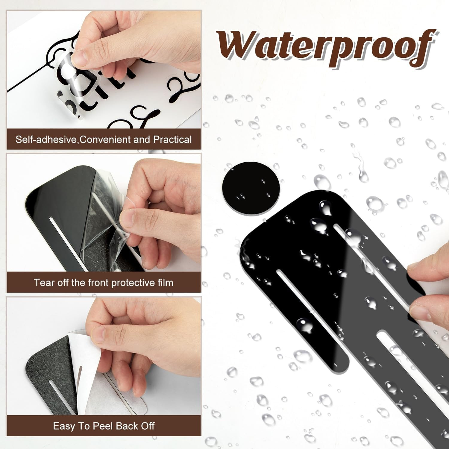Bathroom Stickers for Door, Acrylic Adhesive Men and Women Door Signs with Stick