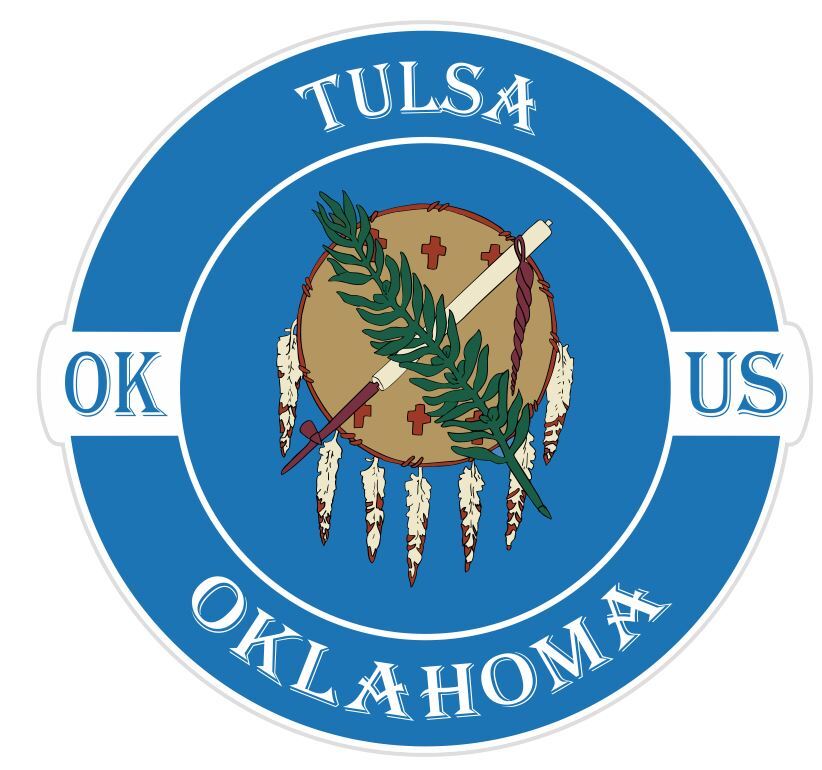 Tulsa Oklahoma Sticker Decal A576
