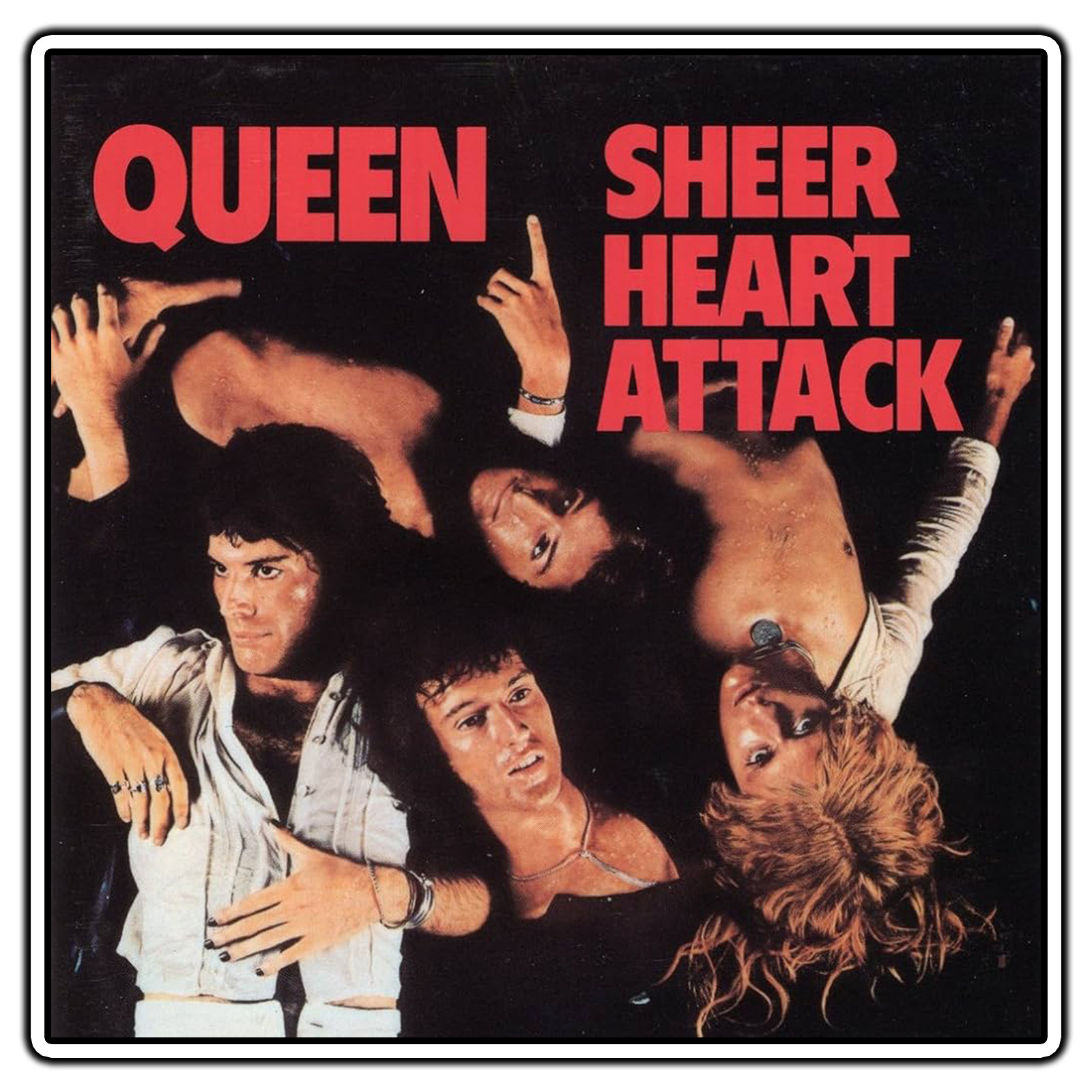 Queen – Sheer Heart Attack Album Cover Sticker Waterproof Vinyl Decal Die-Cut