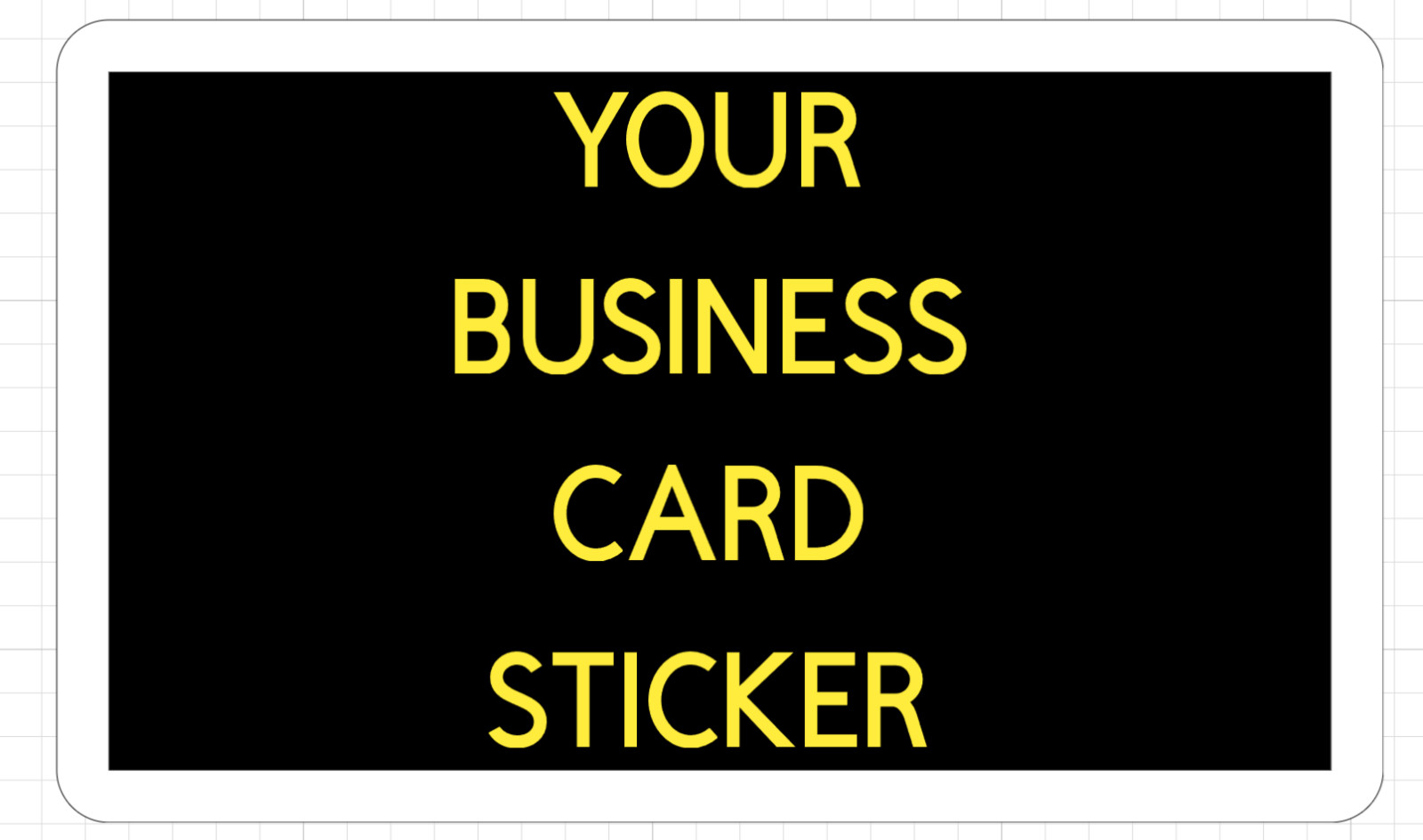 5x Custom Business Card Stickers Five Sticker Professional High Quality 3.5 x 2″