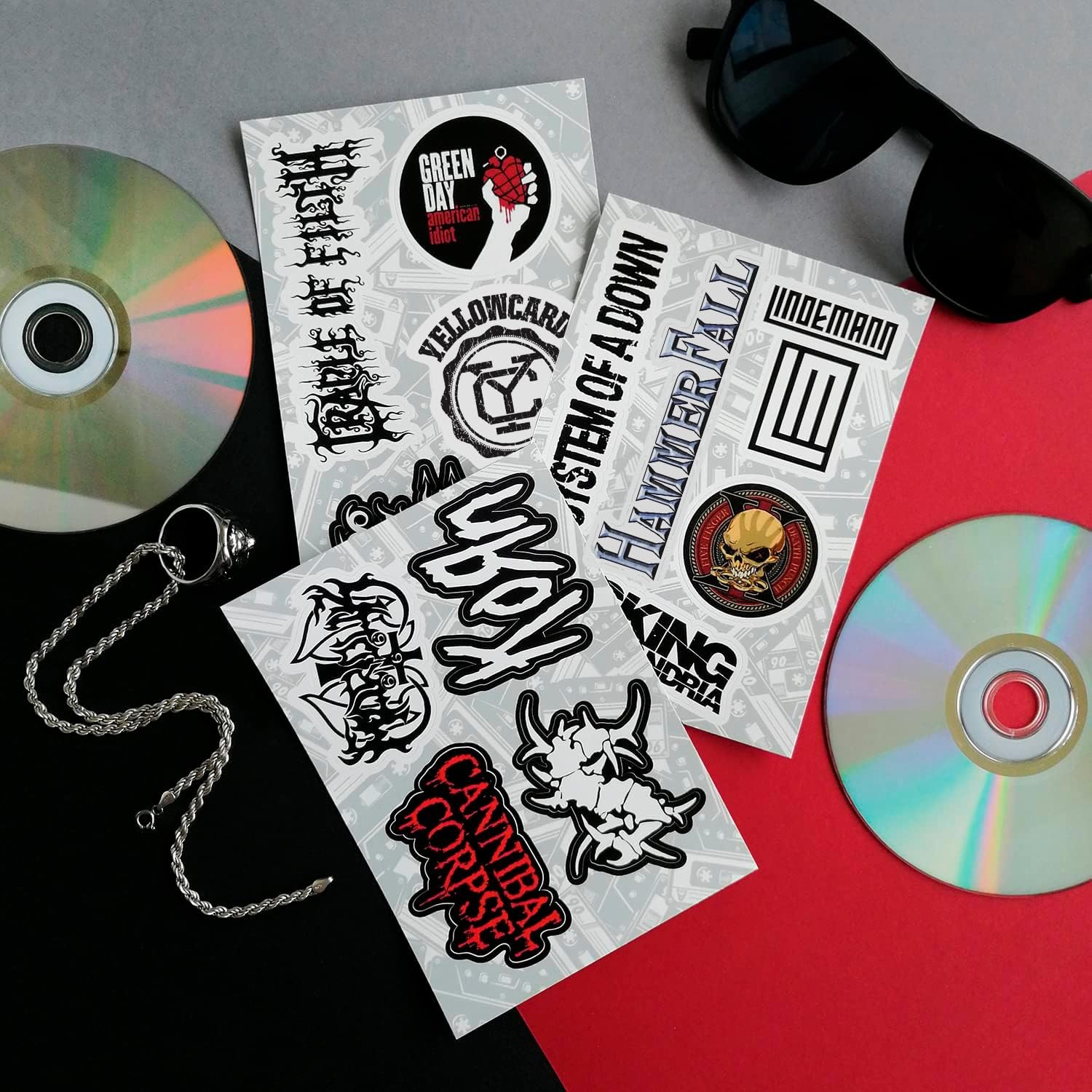 BulbaCraft Legendary Rock Band Stickers – Heavy Metal Laptop Decals – Vinyl Ba