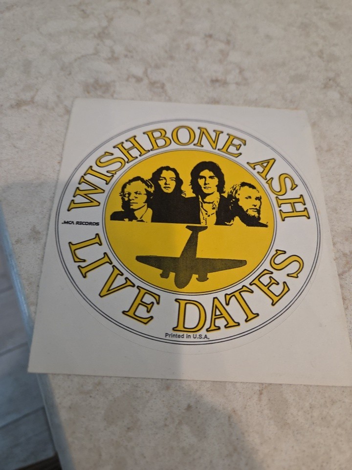 2 WISHBONE ASH ~ 2″ Vinyl Stickers ~ Rare ~ Argus Album Cover