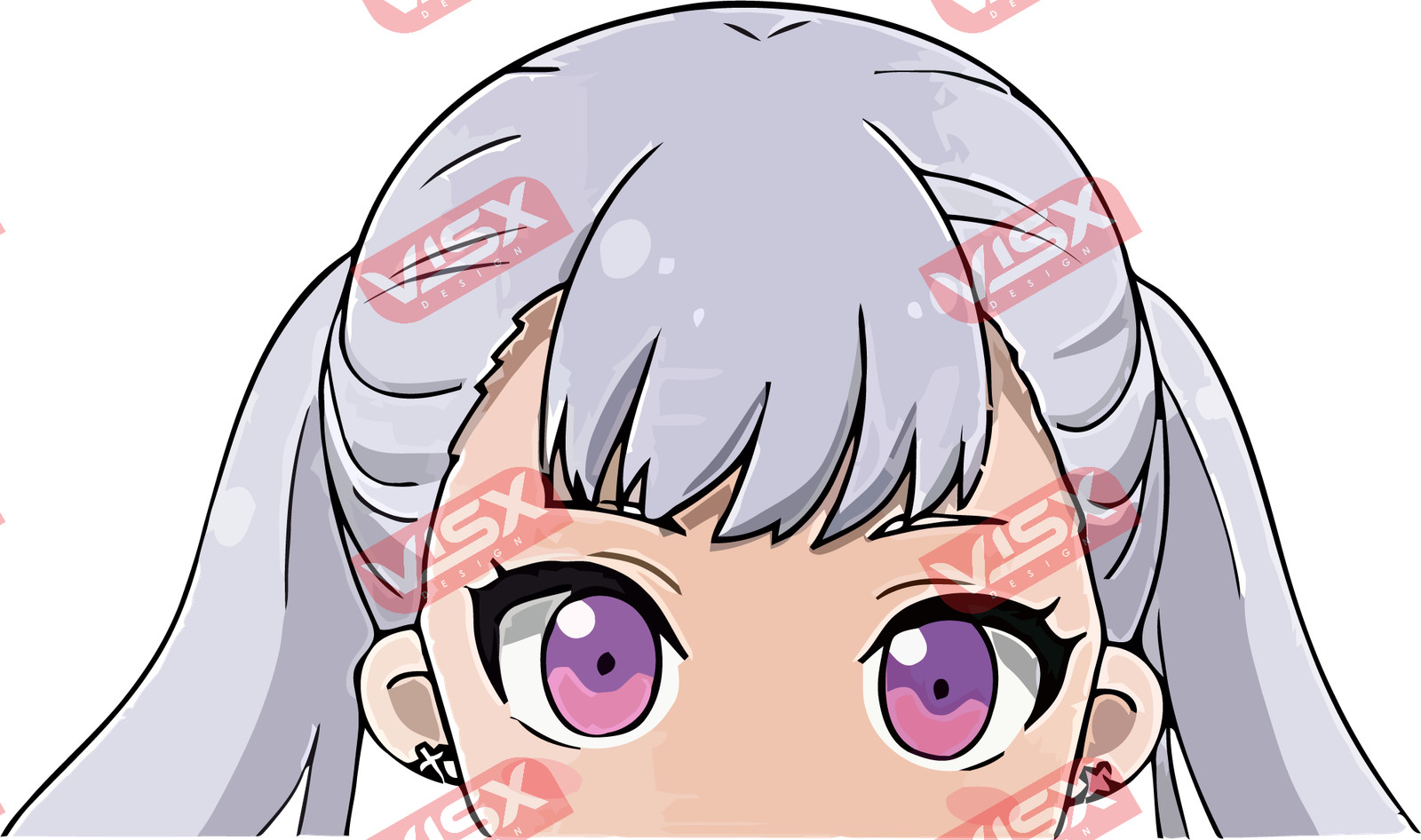 Noelle Black Clover Peeker Decals Anime Car Sticker Vinyl Bumper Cute
