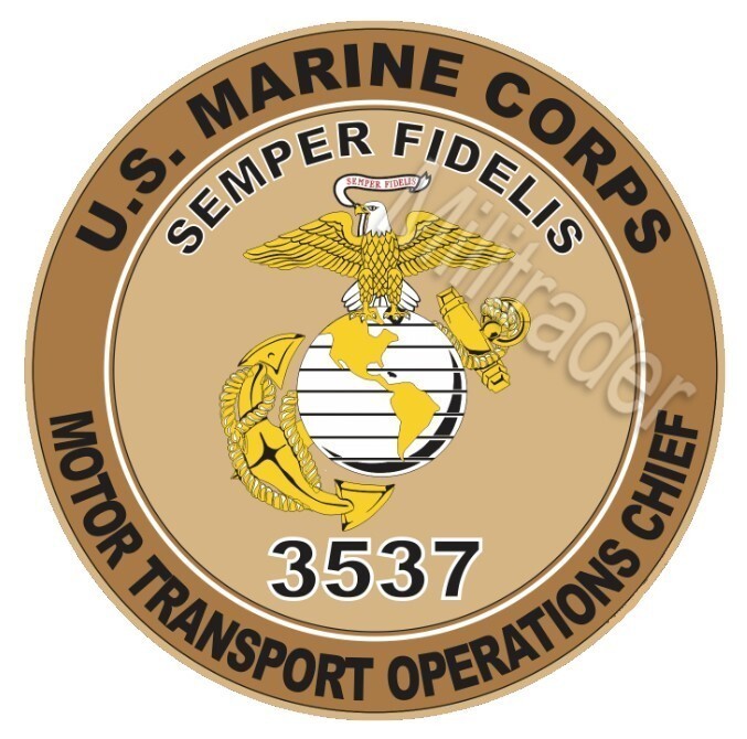USMC MOS 3537 Counter Intelligence Specialist 4″ Decal (Desert)