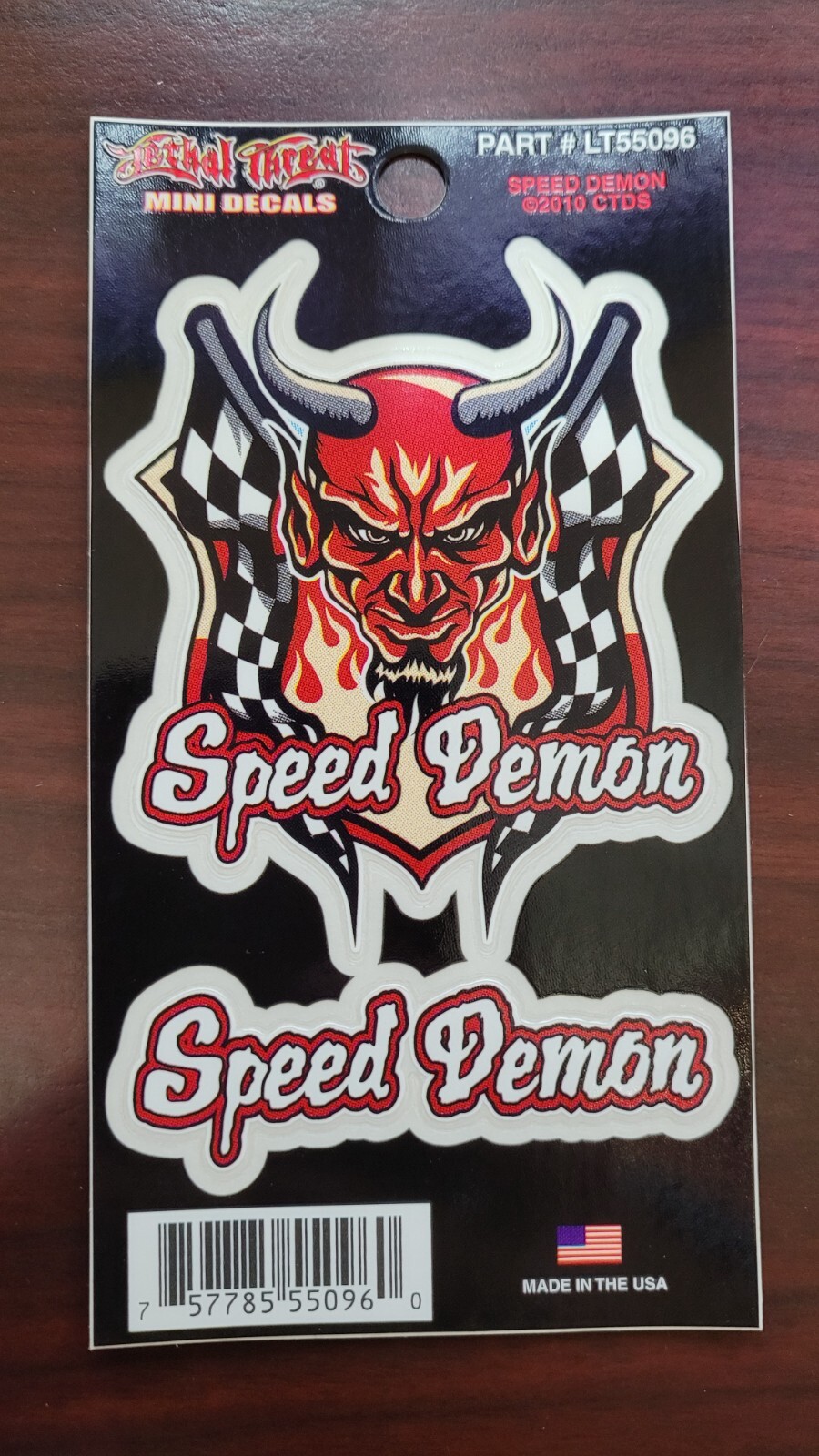 NEW LETHAL THREAT SPEED DEMON MINI DECAL STICKER 2.75″x3.5″ LT55096