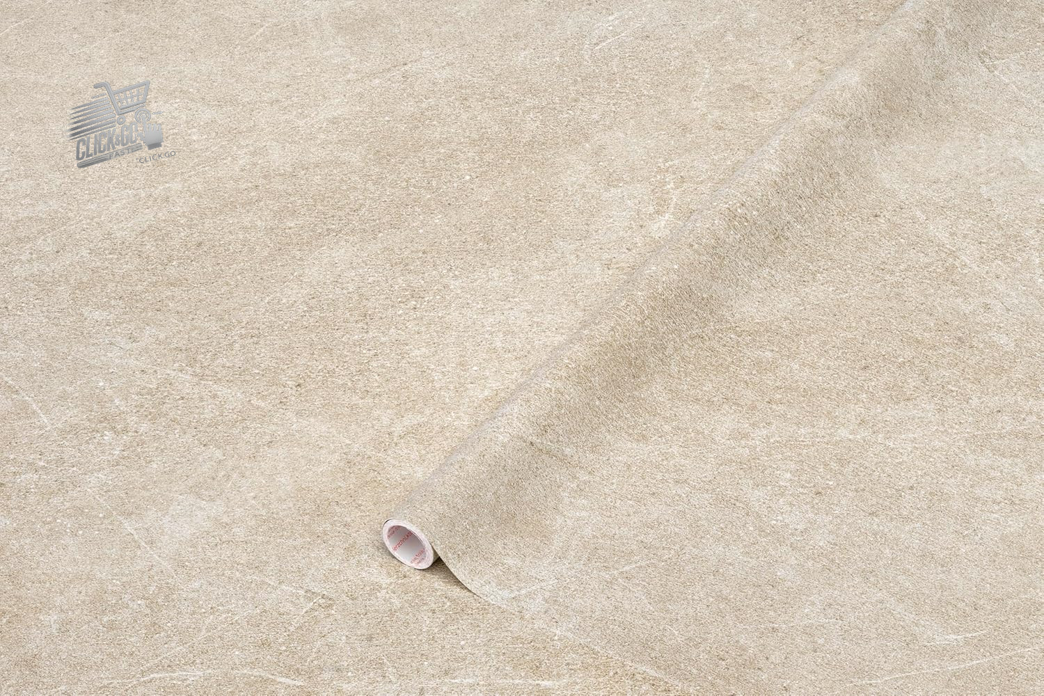 Beige Furniture Adhesive Film 67.5cm 2m Wallpaper Kitchen Table Wardrobes Kidney