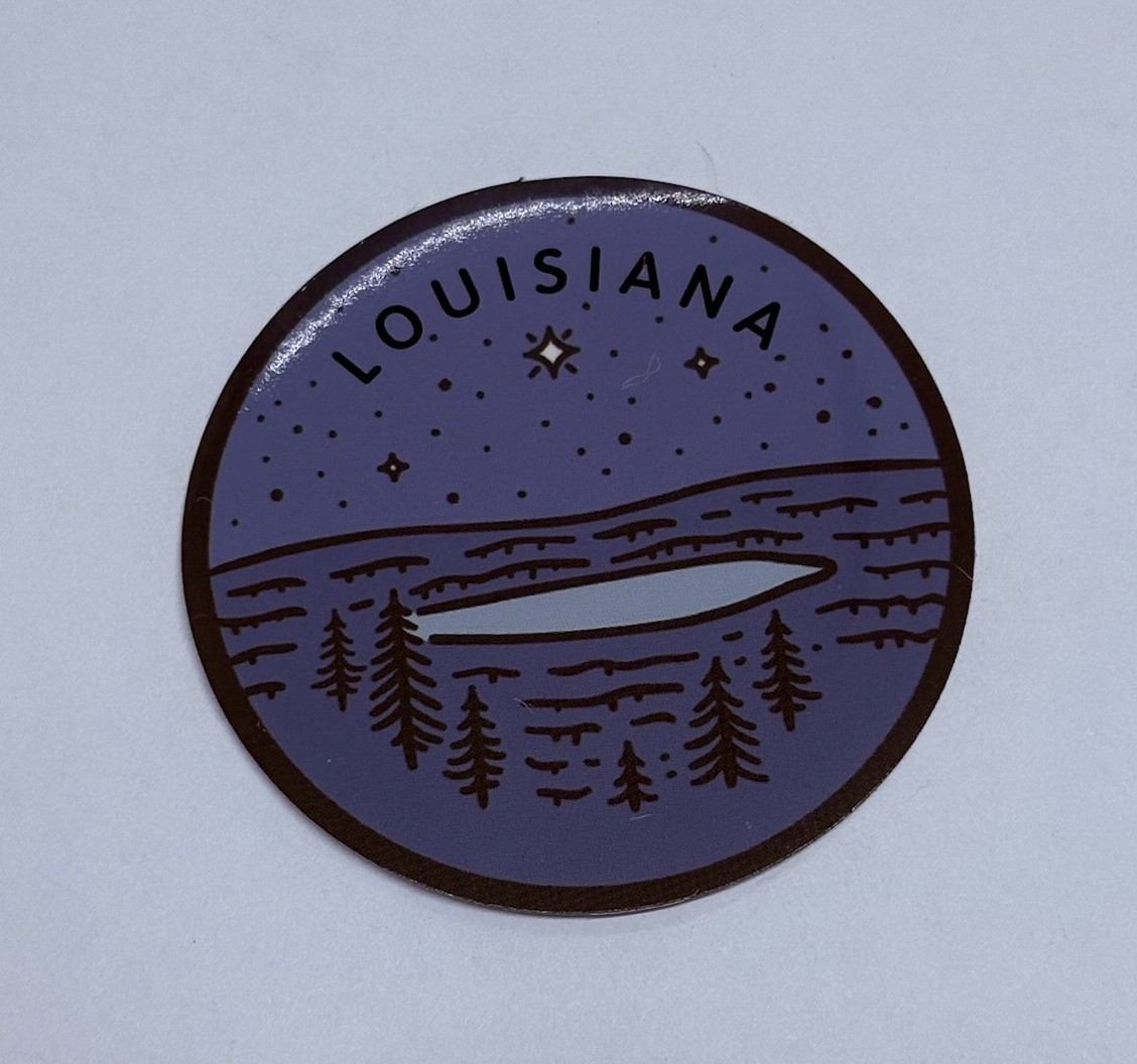 Louisiana State Motto Sticker Lake Decal Vinyl USA Travel Souvenirs Journal Tc6
