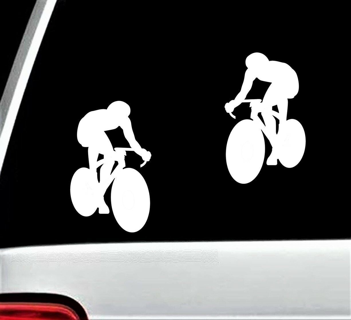 Bicycle Cycling Decal Sticker Set for Car Window Riding Helmet Cyclist BG 521
