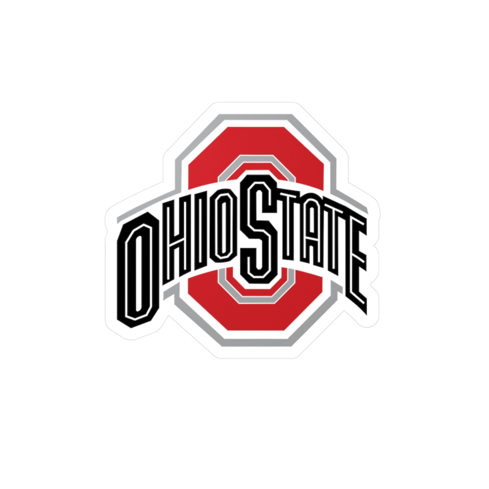 Ohio State University Kiss-Cut Vinyl Decals, OSU Buckeyes Sticker, College