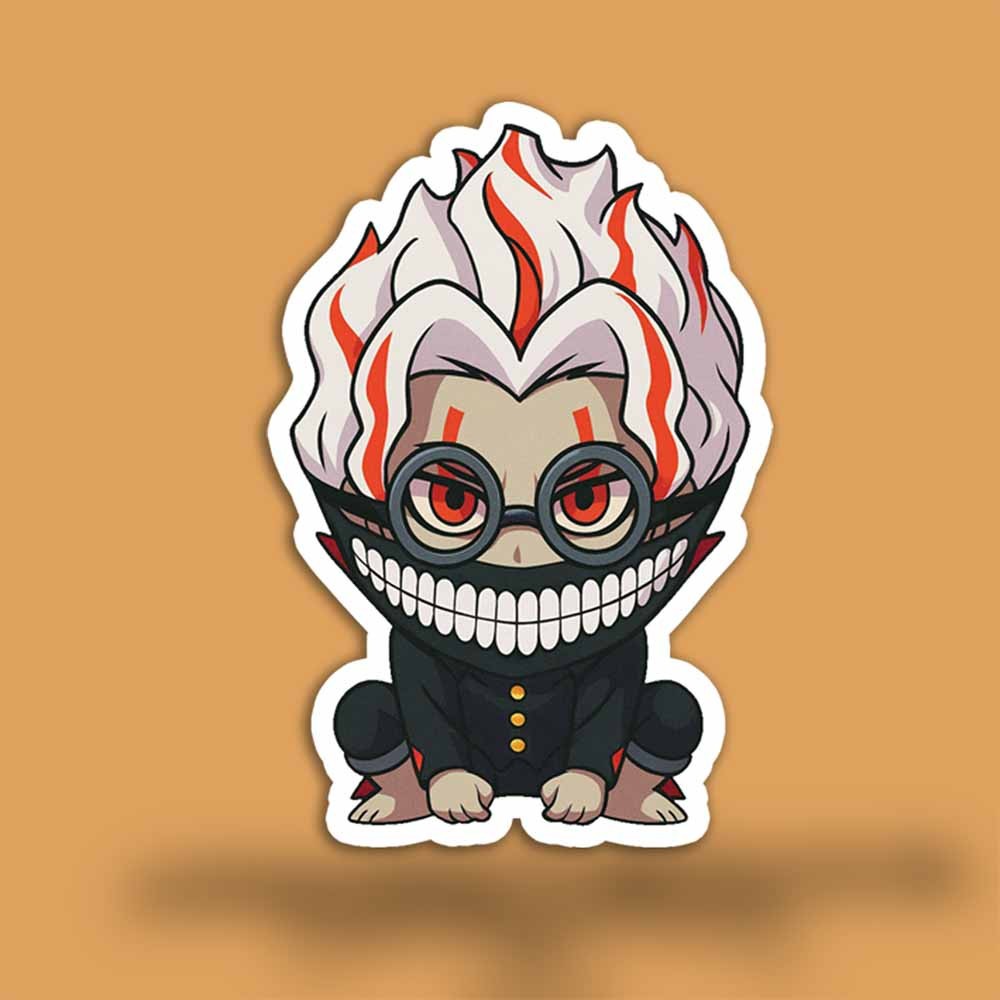 Okarun Chibi Decal – Dan Da Dan Anime Sticker – Cute Vinyl Car or Laptop Art