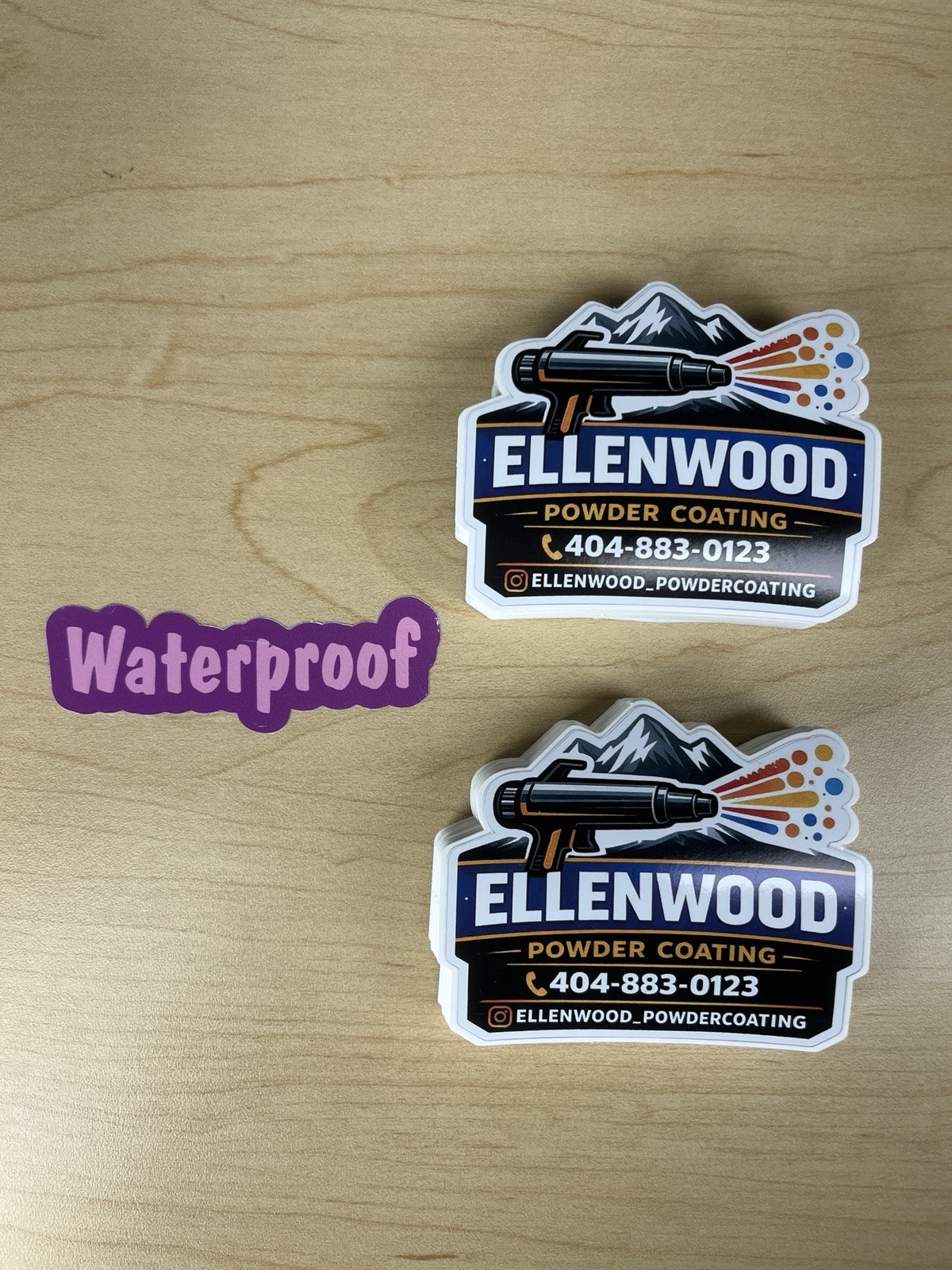 Custom Logo Die Cut Sticker Personalized Business Label Waterproof Vinyl Decal
