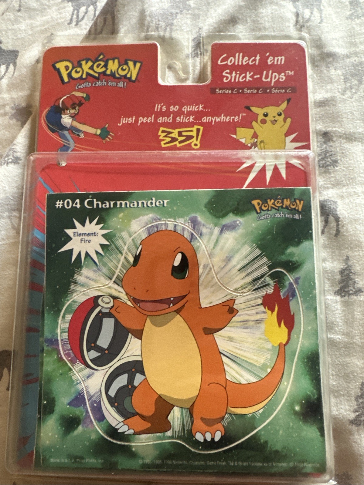 1999 Pokemon Stick Ups Wall Decals Pokemon Collectibles