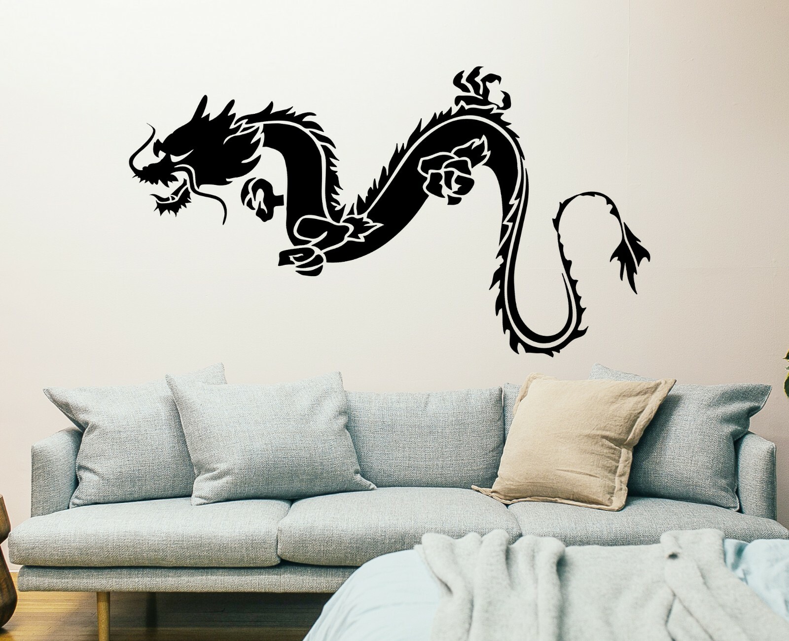 Chinese Dragon Wall Decal Removable Wall Sticker Wall Décor Dragon Wall Art