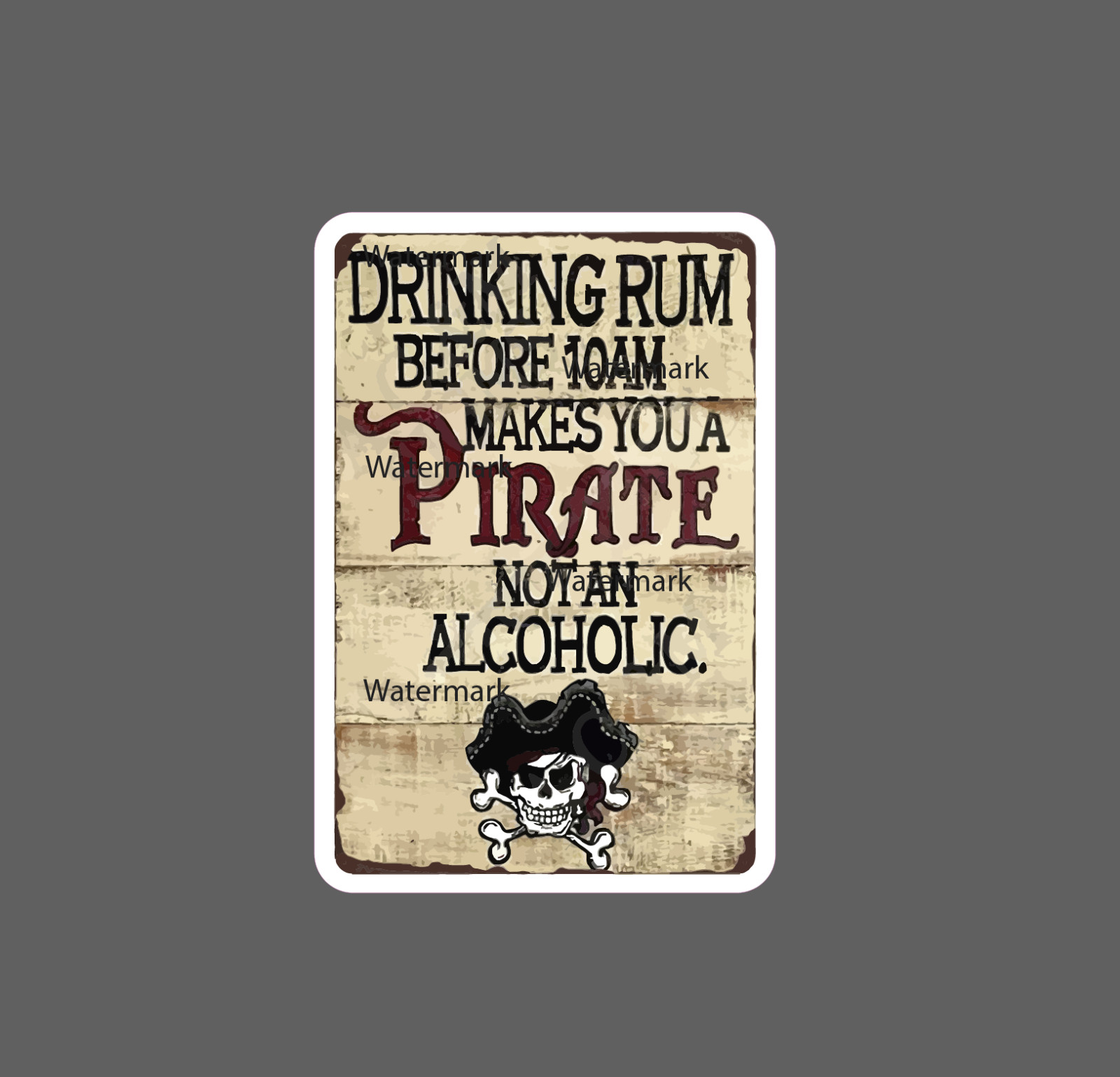 Pirate Rum Sticker Sailor Funny Waterproof – Buy Any 4 For $1.75 EACH Storewide!