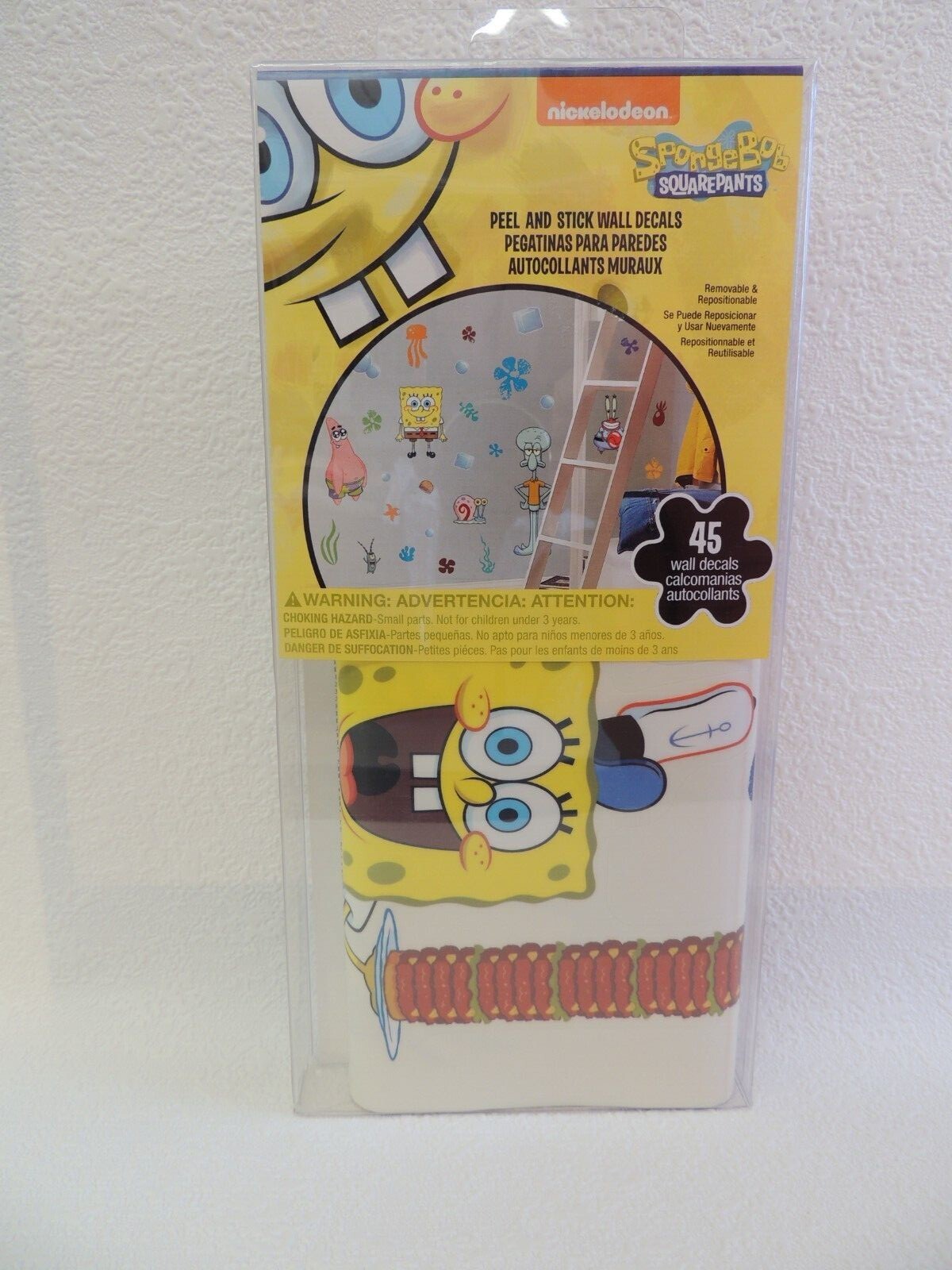 SPONGEBOB SQUAREPANTS ROOMMATES PEEL AND STICK WALL DECALS # RMK1380SCS