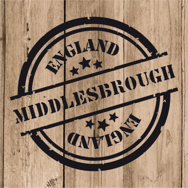 Middlesbrough Sticker Vinyl 10 cm / 4″ Decal Stamp Middlesbrough England Wall