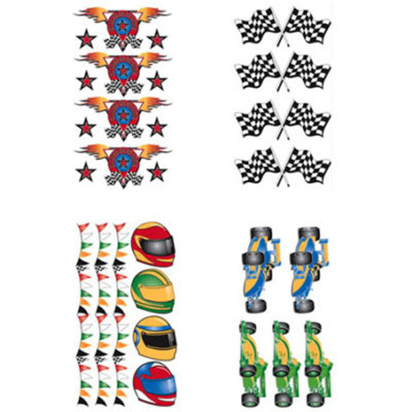 FORMULA 1 Race Cars Flag Helmet Stars Flame 28 Wall Sticker Decals