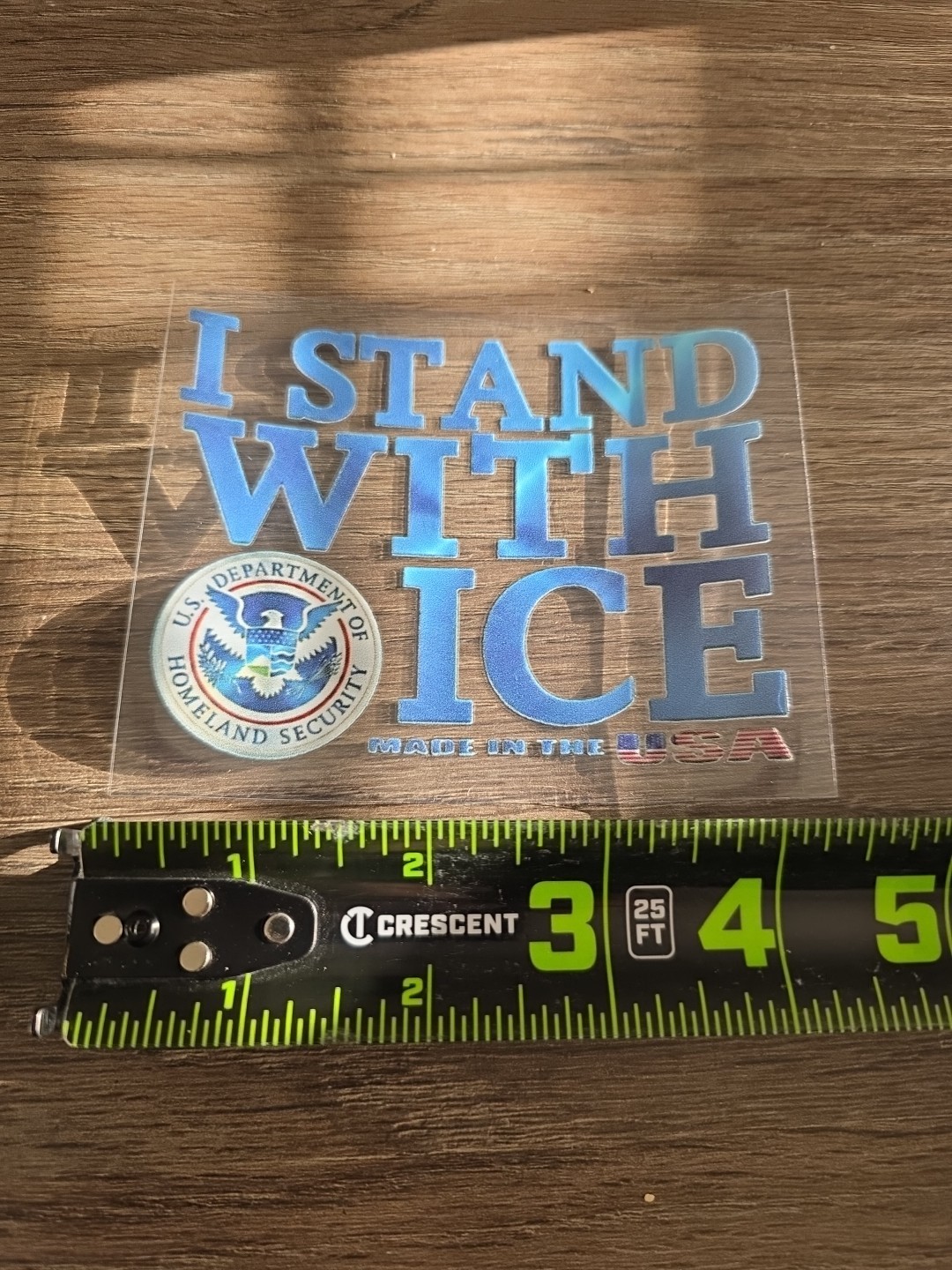 I Stand With ICE Decal | Imigration & Customs Enforcement Sticker