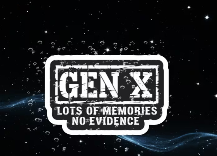 Gen X Lots of Memories No Evidence Sticker | Waterproof Vinyl, Scratch-Resistant