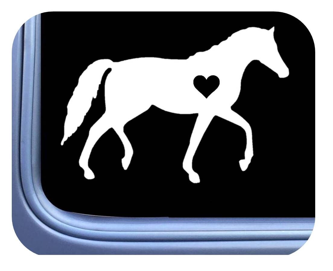 Natural Walking Horse Lil Heart Sticker OS 499 vinyl 6″ Decal tennessee walker