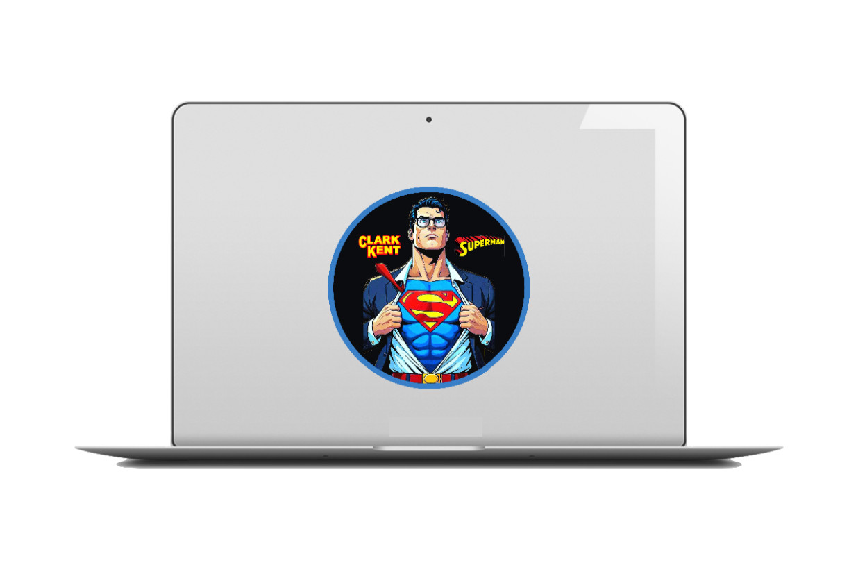 Superman (Clark Kent ) – 4″ Handmade Vinyl Decal Vehicle Cooler Laptop Decor 26