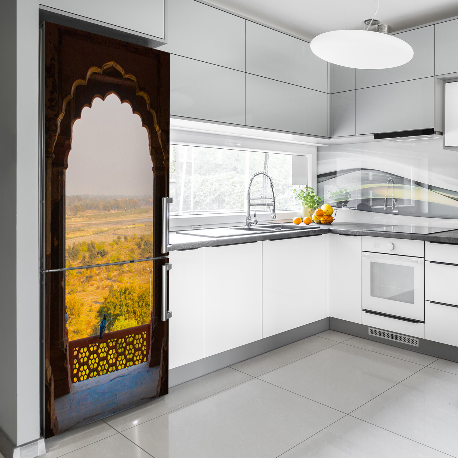 Magnet Sticker Refrigerator removable Architecture Fort Agra India