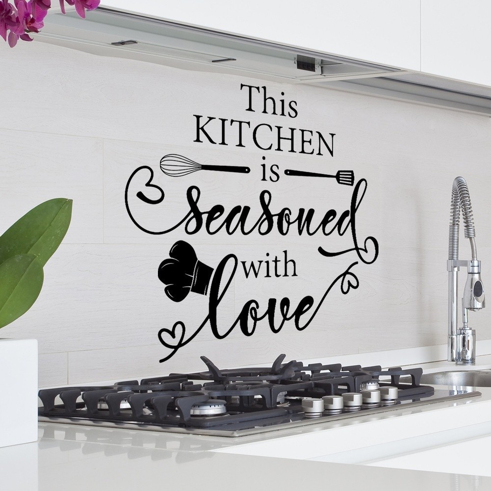 Home Decor Kitchen Decor Kitchen Wall Sticker Modern Style Minimalist Patterns
