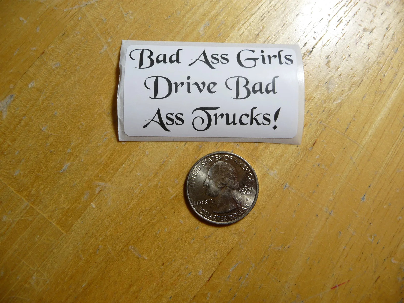 BAD ASS GIRLS DRIVE TRUCKS STICKER DECAL 1 – 50 BULK PACK FUNNY 4X4 PICKUP